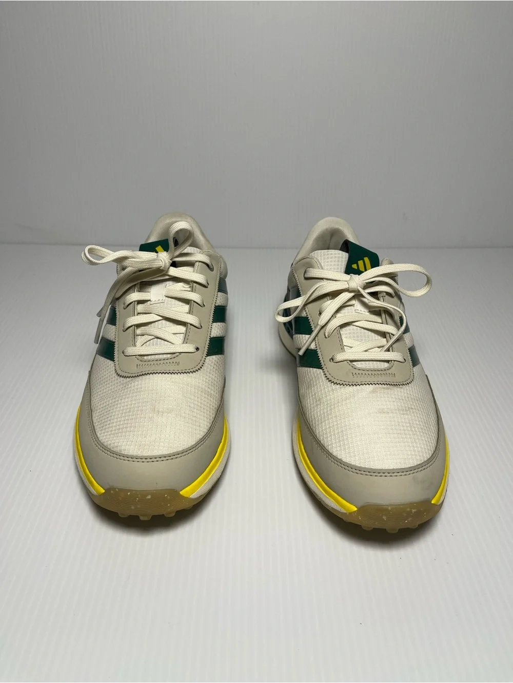 adidas Kids White, Green & Yellow Retro Runner Sneakers